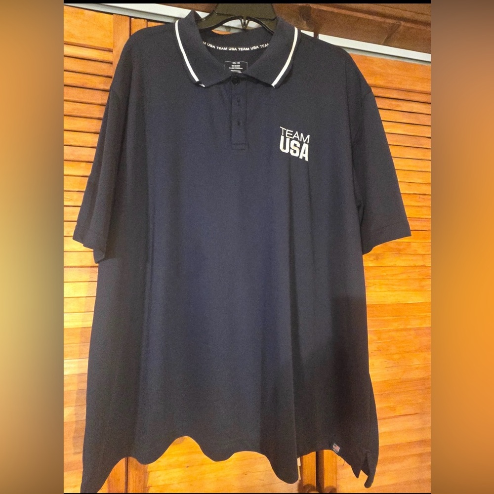 team USA Shirt XXL Navy Olympic Apparel Shirt sleeve Collared